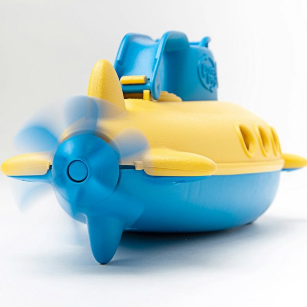 Green Toys Submarine With Blue Handle - Made From 100% Recycled Plastic