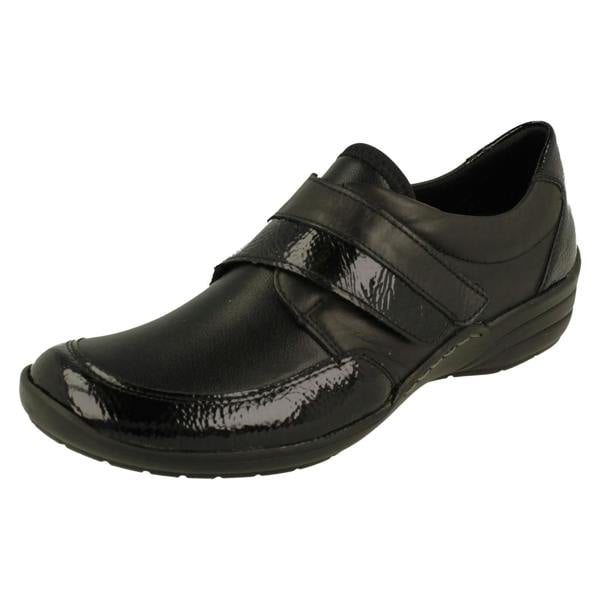 Remonte Ladies Remonte Hook And Loop Wide Fitting Shoes R7600