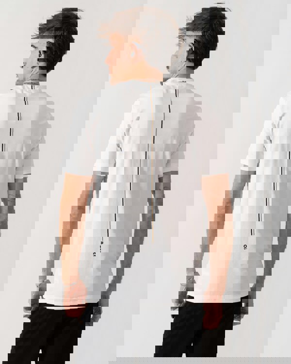 BOSS Green x Matteo Berrettini T-Shirt with Moisture-Wicking Piqué - White 100 back