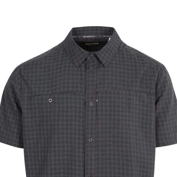 Trespass Mens Gilcrux Short-Sleeved Shirt - Dark Grey - 