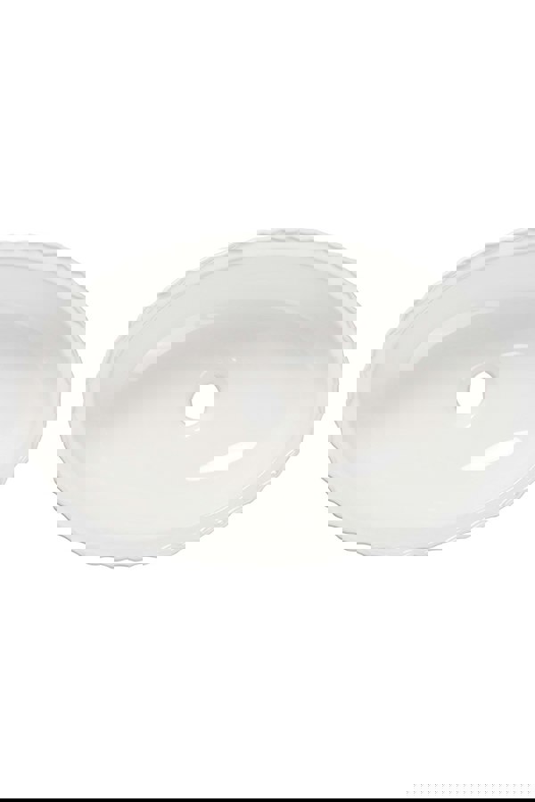 Living and Home Artistic Oval Bathroom Countertop Vessel Vanity Sink