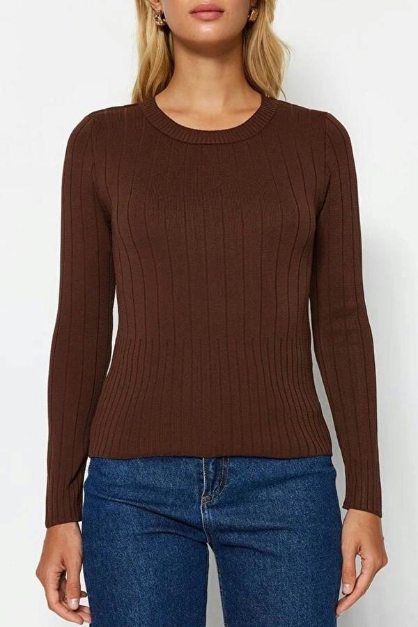 WOVCOR Basic Crew Neck Knit Sweater