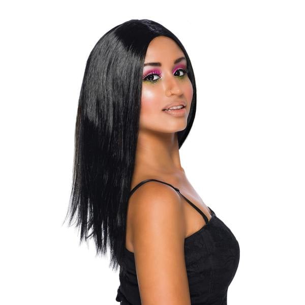 Bristol Novelty Womens/Ladies Long Smooth Wig - Black - 