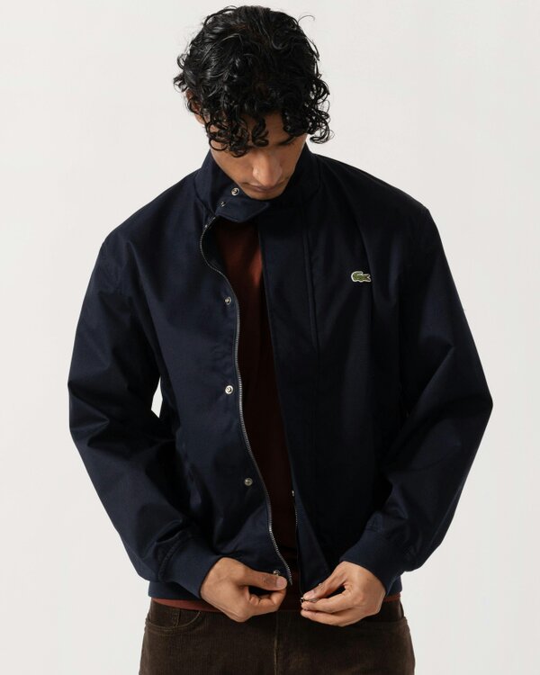 Lacoste Lightweight Water-Repellent Twill Mens Harrington Jacket - Abysm HDE