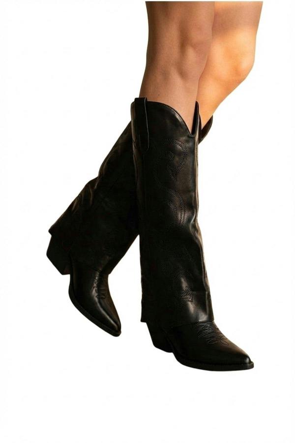 ikrush Ivy Womens Embroidered Western Cowboy Boots