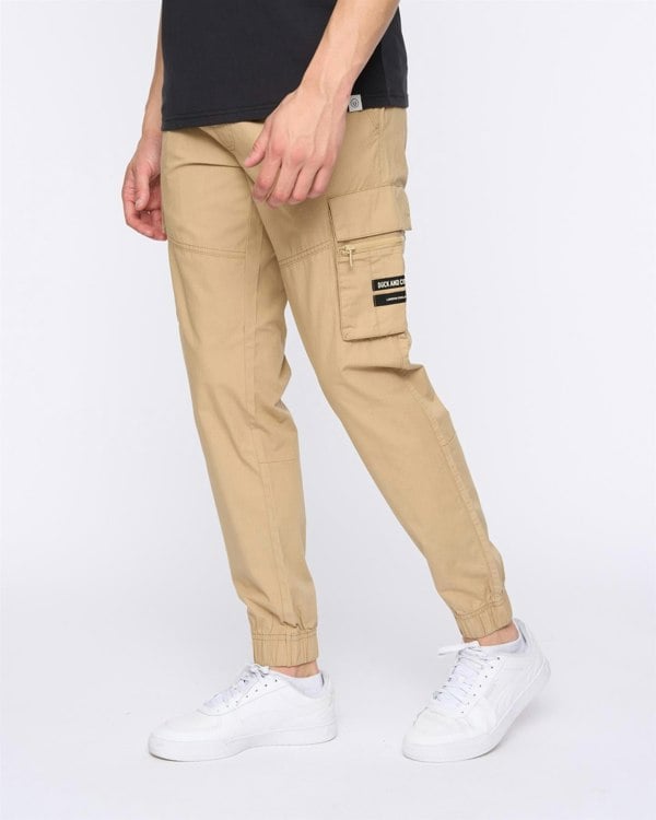 Duck and Cover Chesser Jog Pants - Stone