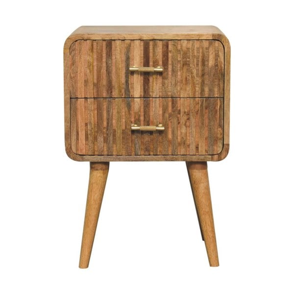 Artisan Furniture T-bar Ridged Bedside