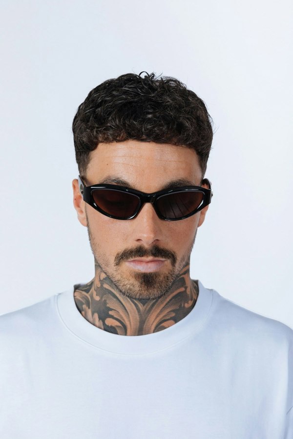 SVNX Star Racer Sunglasses in Black Brown