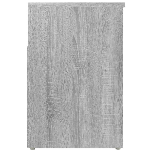 Berkfield Shoe Bench Grey Sonoma 60x30x45 cm Engineered Wood