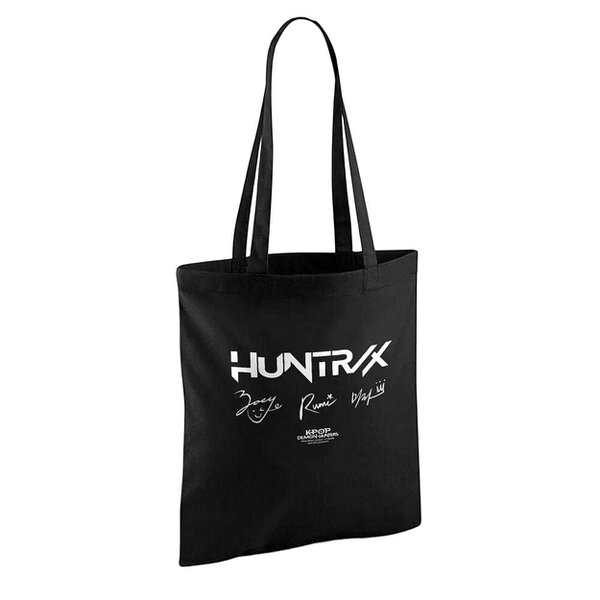 K-Pop Demon Hunters Huntrix Signature Reusable Tote Bag - Black