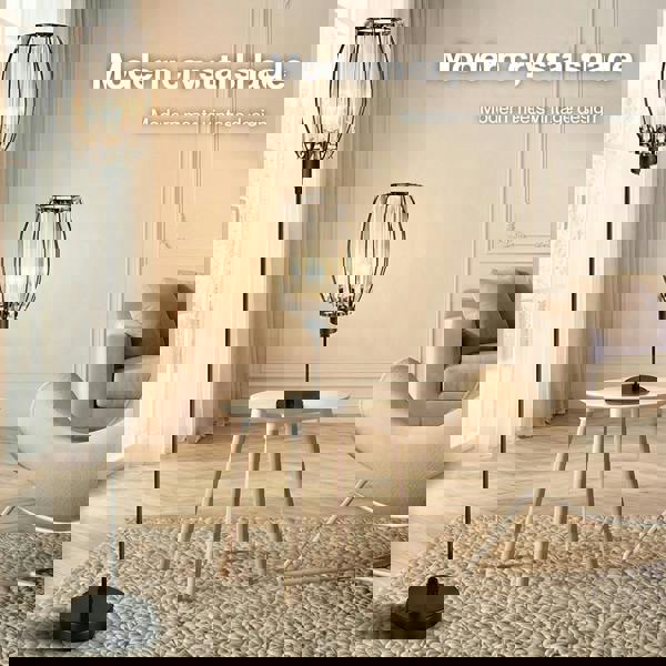 Emitto Crystal Ceiling Light Shade Pendant Lamp Shade Table Floor Lamps Black