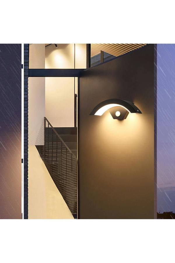 Living and Home 12W LED Eaves Outdoor Wall Light Garden Light