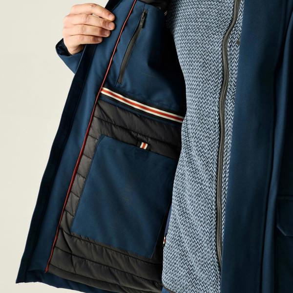 Regatta Mens Marron Waterproof Insulated Jacket - Navy