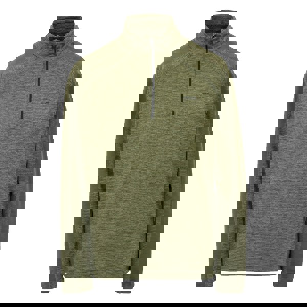 Regatta Mens Hepley Half Zip Fleece Jacket - Oil Green/Olive Night