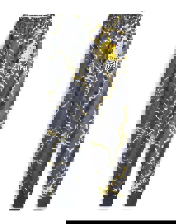 Pokemon Boys Black Pikachu Long Sleeve Long Leg Pyjama Set