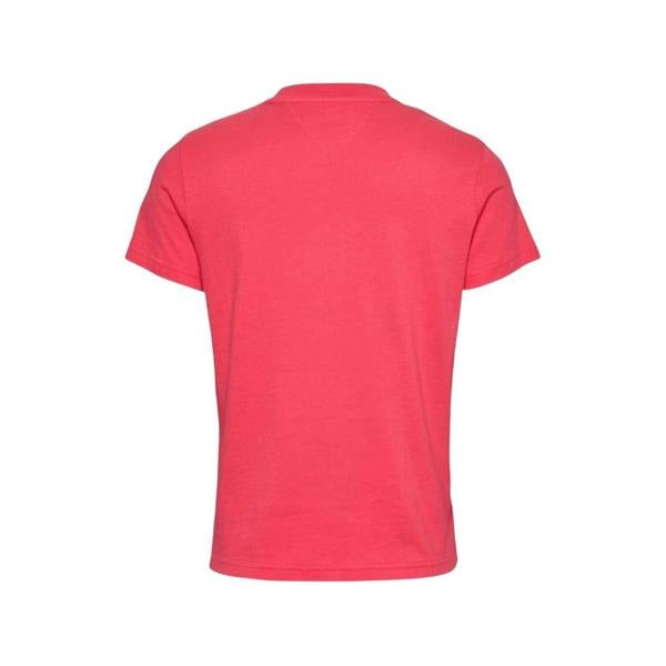 Tommy Jeans Womens/Ladies Lettering Crew Neck Regular T-Shirt - Pink - 