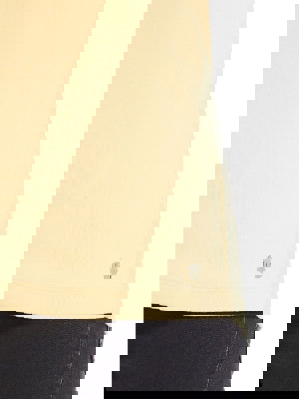 PennyPlain High Back Sweetheart Neck Top - Lemon