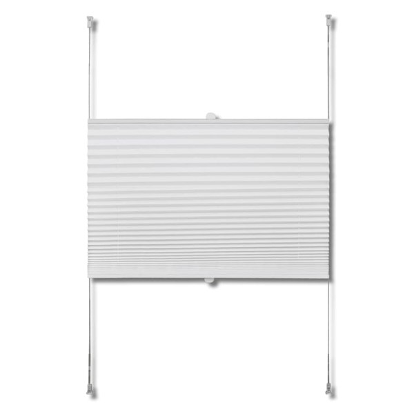Berkfield Plisse Blind 60x150cm White Pleated Blind