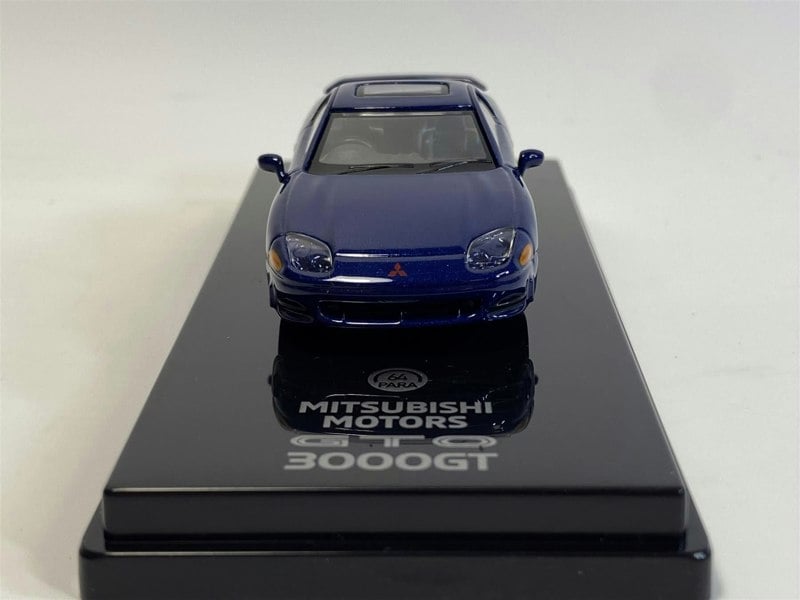 mitsubishi 3000gt gto mariana blue metallic rhd 1:64 paragon 65138