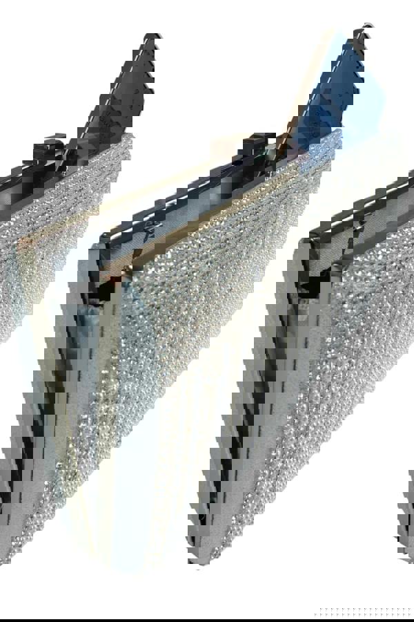 Paulo Due Dropping Diamantes Shiny Clutch Bag