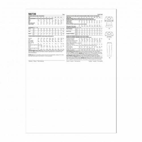 New Look Sewing Pattern 6739, Dresses, Tops, Trousers for Kids, Teenagers, 3-4-5-6-7-8-10-12-14 - Easy