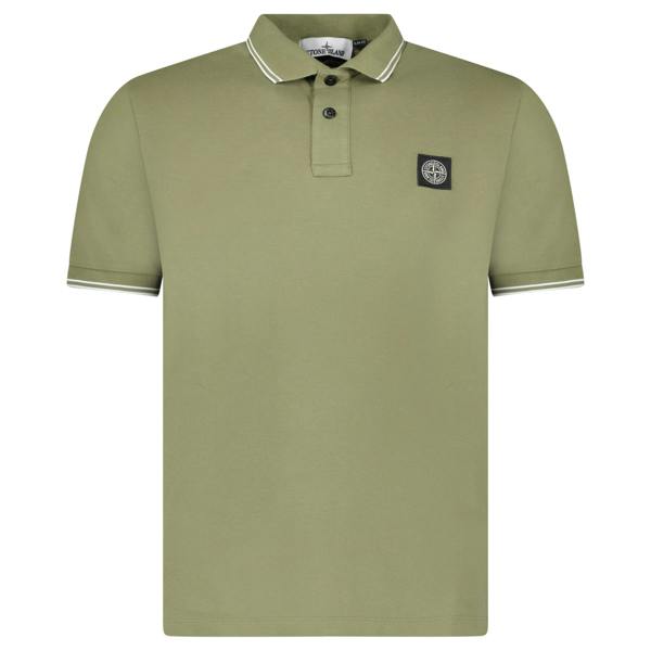 Stone Island Compass Logo Polo Olive - chancefashionco