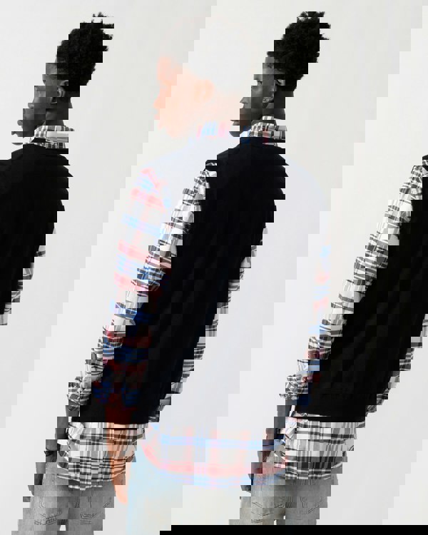 GANT Mens Classic Cotton Knit Vest - 433 Evening Blue