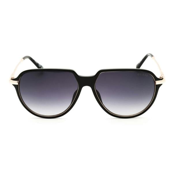 Guess GU00067 01B shiny black  / gradient smoke Sunglasses Women One Size