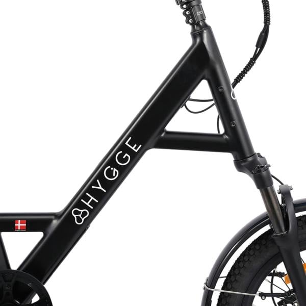 Hygge Bikes Herlev Auto 2026 City E-Bike, Automatic 3-Speed, Belt Drive – Charcoal Black
