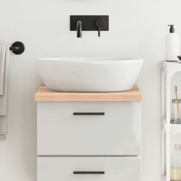 Berkfield Bathroom Countertop 40x50x4 cm Untreated Solid Wood