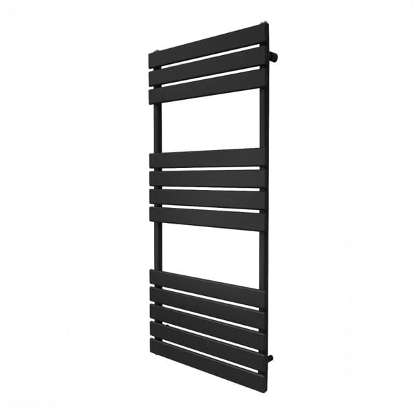 Monstershop Flat Panel Towel Radiator – 1200mm x 500mm – Black