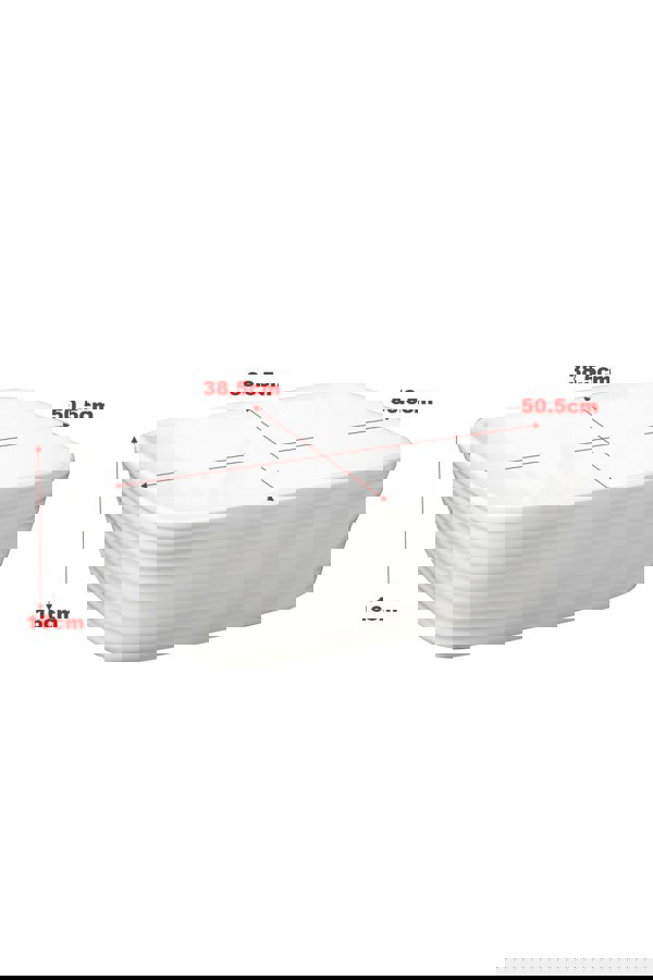 Living and Home Square Countertop Bathroom Vessel Sink Bowl