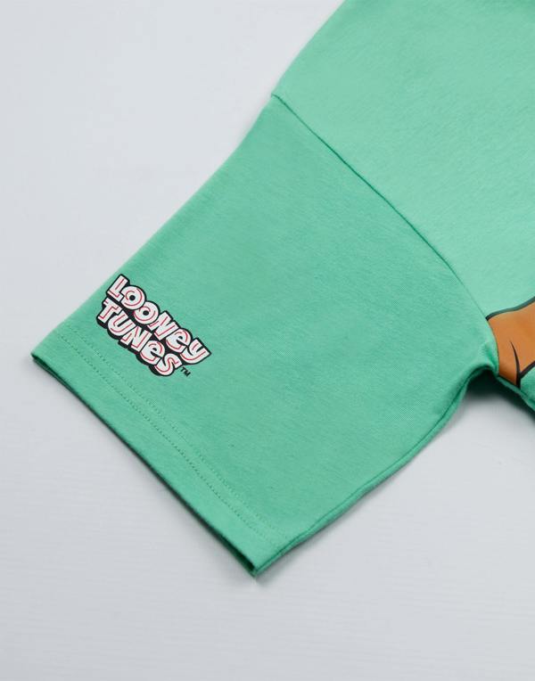 Vanilla Underground Looney Tunes Boys Green Taz Short Sleeved T-Shirt