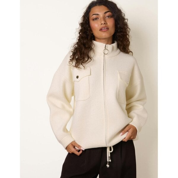Blue Vanilla Soft Touch Zip Pocket Jacket