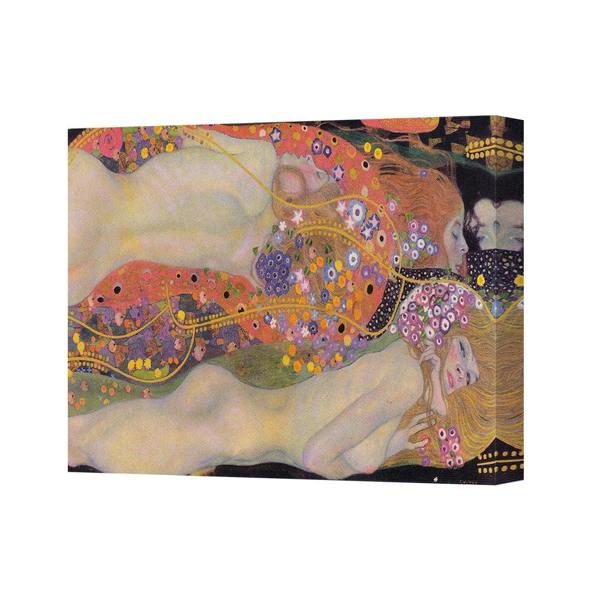 Benjamin Tate Design Gustav Klimt Inspired Canvas Art Print Floral Swirl Nudes