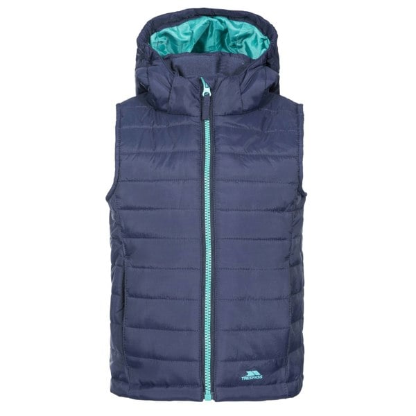 Trespass Girls Aretha Hooded Casual Gilet - Navy