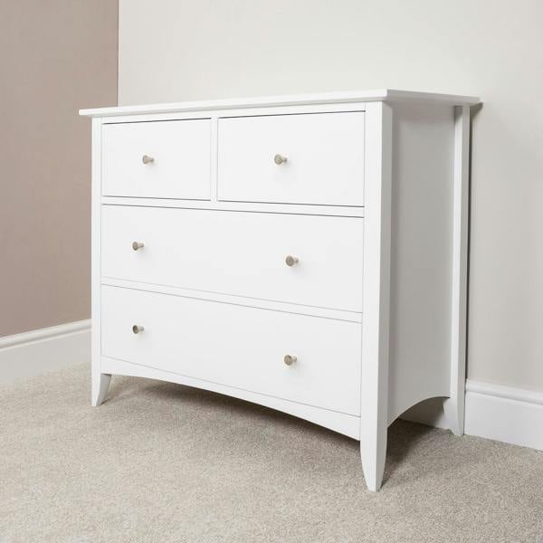 Statement Furniture Edward Hopper Chest of Drawers 2 Over 2 Drawer Modern Wooden Storage Assembled