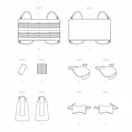 Simplicity Sewing Pattern 9501, Accessories OS (One Size) - Easy