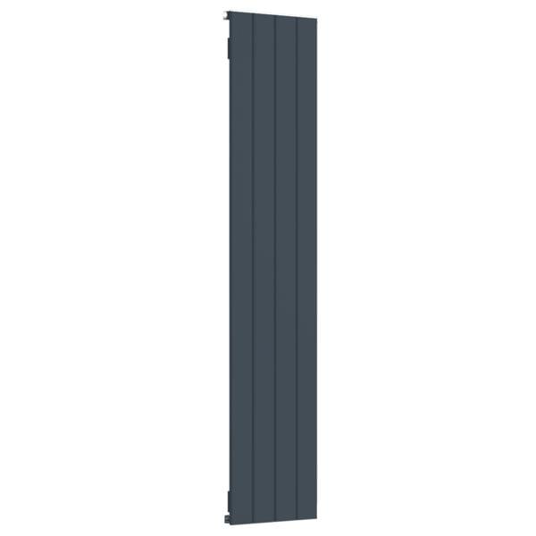 407mm-x-1800mm-Single-Aluminium-Panel-Radiator-in-Anthracite-Grey--Model-Lena--Wall-mounted