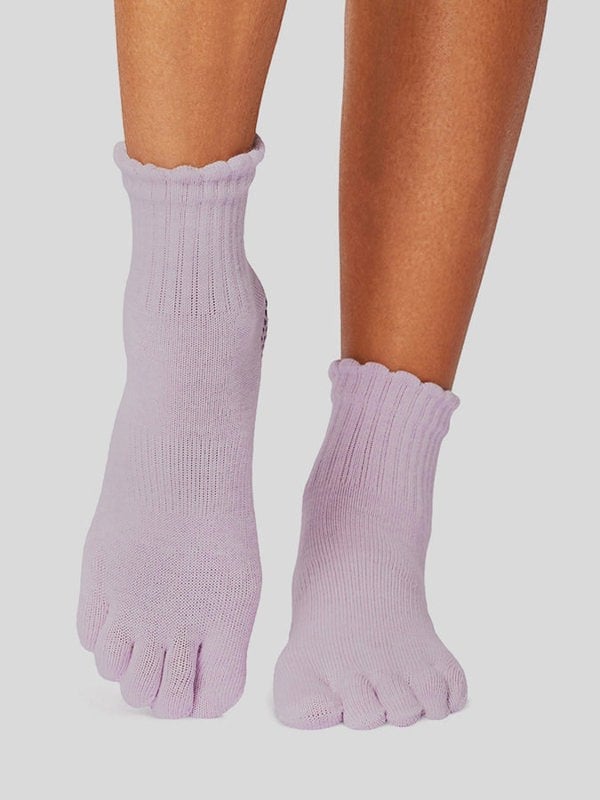 ToeSox Melody Scallop Full Toe Yoga Socks