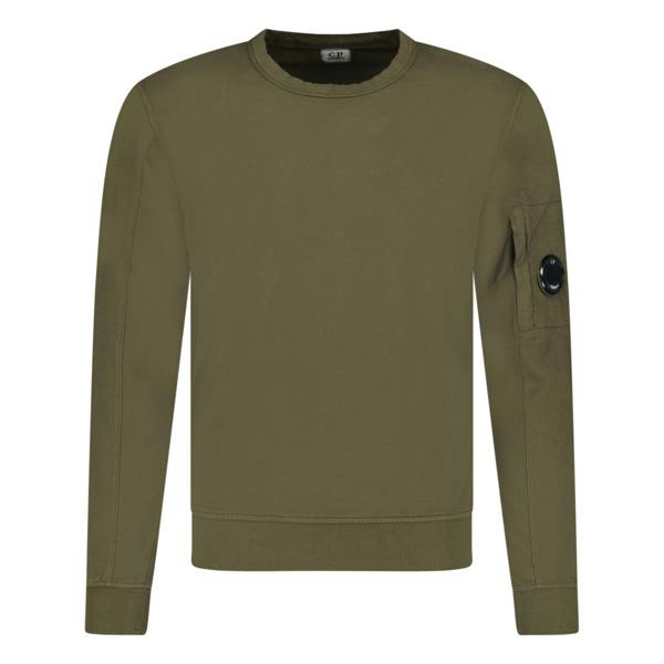 CP Company Light Fleece Lens Sweatshirt Khaki - chancefashionco