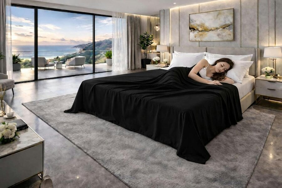 Night Zone Polycotton Flat Sheet – Soft Easy Care Bed Linen for Everyday Use