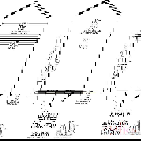 Shire 12x8 bucknells log cabin 28mm Cladding