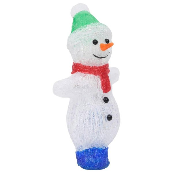 Berkfield LED Christmas Acrylic Snowman Figure Indoor and Outdoor 30cm