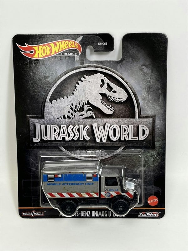 Hot Wheels Jurassic World Mercedes Benz Unimog U 1300L Hot Wheels Real Riders 1:64 HCP08