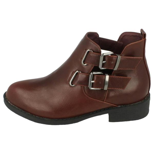 Spot On Girls Spot On Ankle Boots With Buckle Detail