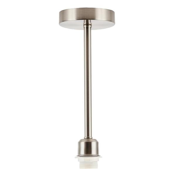Classic Satin Nickel Ceiling Light Fixture to Showcase Lamp Shades Image 1