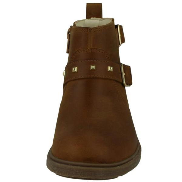 Clarks Girls Clarks Zip Fastened Ankle Boots With Studded Strap Astrol Trim K