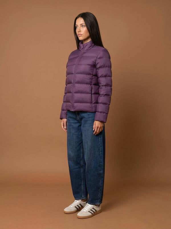 Urban Bliss Compact Puffer Jacket Plum