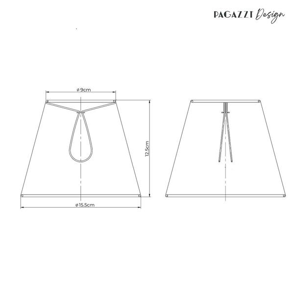 Pagazzi Lighting Junia Off White Pleated Candle Shade